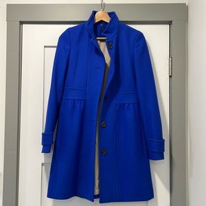J. Crew Cobalt Blue Wool Coat
